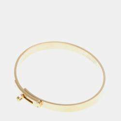 Hermes Kelly PM 18K Rose Gold and Diamond Bangle