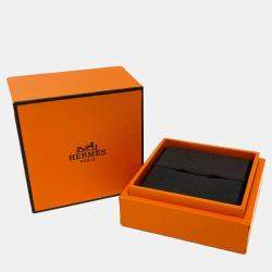 Hermes Kelly PM 18K Rose Gold and Diamond Band Ring EU 53