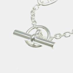 Hermes Chaine D'ancre Farandole Bracelet Silver 925 No Stone Charm Bracelet Silver