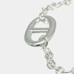 Hermes Chaine D'ancre Farandole Bracelet Silver 925 No Stone Charm Bracelet Silver