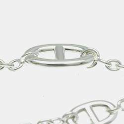 Hermes Chaine D'ancre Farandole Bracelet Silver 925 No Stone Charm Bracelet Silver