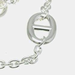 Hermes Chaine D'ancre Farandole Bracelet Silver 925 No Stone Charm Bracelet Silver