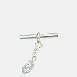 Hermes Chaine D'ancre Farandole Bracelet Silver 925 No Stone Charm Bracelet Silver