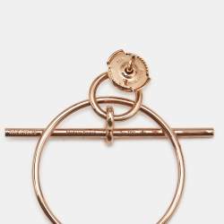 Hermes  Loop 18k Rose Gold Small Model Earrings