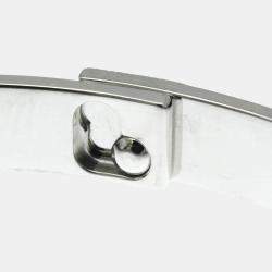 Pre Owned Hermes Collier de Chien Small 18K White Gold and Diamond Bangle Bracelet