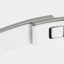 Pre Owned Hermes Collier de Chien Small 18K White Gold and Diamond Bangle Bracelet