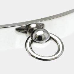 Pre Owned Hermes Collier de Chien Small 18K White Gold and Diamond Bangle Bracelet