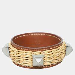 Pre Owned Hermes Picnic Leather Bangle