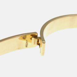 Pre Owned Hermes Collier De Chien PM Pink Gold 18K Carat/0.24 Diamond Bangle