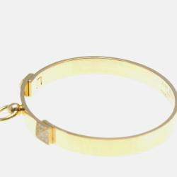 Pre Owned Hermes Collier De Chien PM Pink Gold 18K Carat/0.24 Diamond Bangle