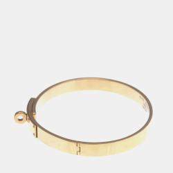 Pre Owned Hermes Kelly 4P Diamond Bangle Pink Gold 18K Diamond Bangle Pink Gold