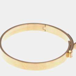 Pre Owned Hermes Kelly 4P Diamond Bangle Pink Gold 18K Diamond Bangle Pink Gold