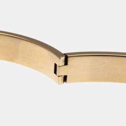 Pre Owned Hermes Kelly 4P Diamond Bangle Pink Gold 18K Diamond Bangle Pink Gold