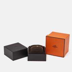 Pre Owned Hermes Farandole 18k Rose Gold Chaine d'ancre Link Toggle Bracelet