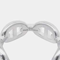 Pre Owned Hermes Chaine D'Ancre Anchene Silver 925 Ring EU 54