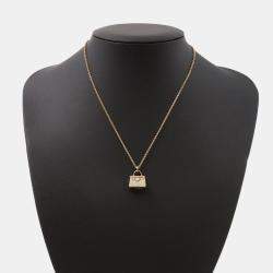 Pre Owned Hermes Amulette Kelly 18K Rose Gold Pendant