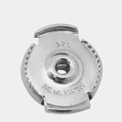 Pre Owned Hermes Chaine D'Ancre Earrings Silver 925