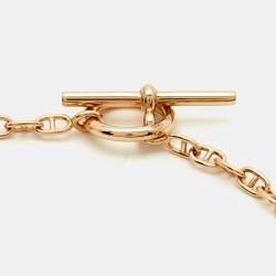 Pre Owned سوار هيرميس فاراندول ذهب وردي عيار 18 صغير جداً