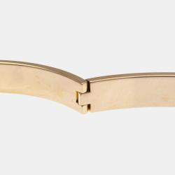 Pre Owned Hermes Kelly Bangle 4P Diamond Pink Gold 18K Diamond Bangle Pink Gold