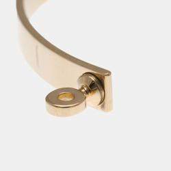 Pre Owned Hermes Kelly Bangle 4P Diamond Pink Gold 18K Diamond Bangle Pink Gold