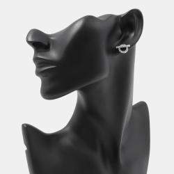 Pre Owned Hermes Finesse Earring 00 18K White Gold