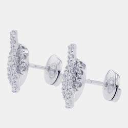Pre Owned Hermes Finesse Earring 00 18K White Gold