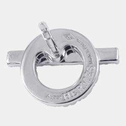 Pre Owned Hermes Finesse Earring 00 18K White Gold