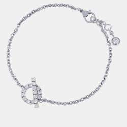 Pre Owned Hermes Finesse Bracelet Size Sth219410B 00St 18K White Gold