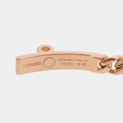 Pre Owned Hermes Kelly Gourmet Bracelet Size 00Xs 18K Pink Gold