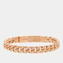 Pre Owned Hermes Kelly Gourmet Bracelet Size 00Xs 18K Pink Gold