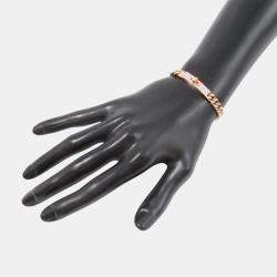 Pre Owned Hermes Kelly Gourmet Bracelet Size 00Xs 18K Pink Gold