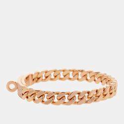 Pre Owned Hermes Kelly Gourmet Bracelet Size 00Xs 18K Pink Gold