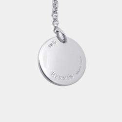 Pre Owned Hermes Ex Libris Necklace Size Pm K18Pg