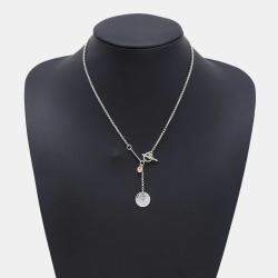 Pre Owned Hermes Ex Libris Necklace Size Pm K18Pg