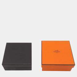 Pre Owned Hermes Ex Libris Necklace Size Pm K18Pg