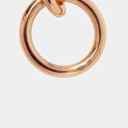 Pre Owned Hermes Chaine D'Ancre Bracelet 18 Frames Size Pm 18K Pink Gold