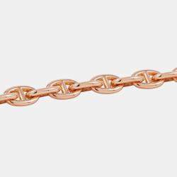 Pre Owned Hermes Chaine D'Ancre Bracelet 18 Frames Size Pm 18K Pink Gold