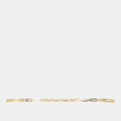 Pre Owned Hermes Gold-Diamond Kelly Chaine Bracelet