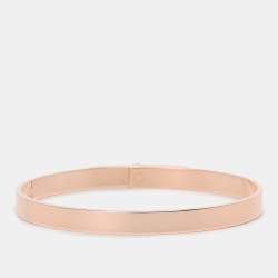 Pre Owned Hermès Kelly Diamonds 18k Rose Gold Small Model Kelly Bracelet