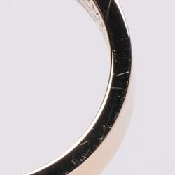 Pre Owned Hermes Kelly Diamonds 18k Rose Gold Ring Size 51