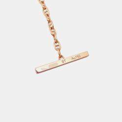 Pre Owned Hermes Chaine D'Ancre Bracelet Verso Size St K18Pg Ceramic