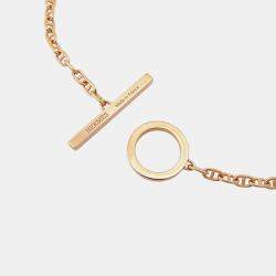 Pre Owned Hermes Chaine D'Ancre Bracelet Verso Size St K18Pg Ceramic