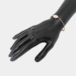 Pre Owned Hermes Chaine D'Ancre Bracelet Verso Size St K18Pg Ceramic