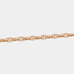 مملوكة مسبقًا قلادة هيرميس شاين دانكر 62 إطار حجم تيمب 18k ذهب وردي