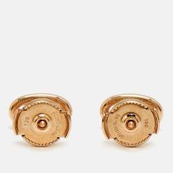 مملوكة مسبقًا أقراط هيرمس فاراندول ذهب وردي عيار 18 نموذج صغير جدًا