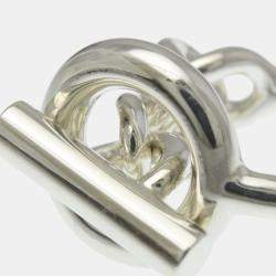 مملوكة مسبقًا Hermes Croisette Ring Silver Fashion No Stone Band Ring Silver EU 51