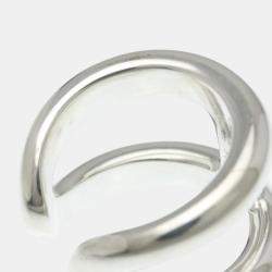 Pre Owned خاتم هيرمس أوزموص جي أم فضة موضة بدون حجر خاتم فضة