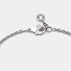 مملوكة مسبقًا Hermes Finesse Diamonds 18k White Gold Bracelet
