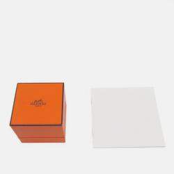 Pre Owned خاتم هيرمس شين دانكريه فيرسو مقاس 49/#9 PMH125620B 00049 K18PG سيراميك