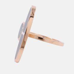 مملوكة مسبقًا خاتم هيرمس شين دو أنكر فيرسو مقاس كبير جداً 55 / #15 ذهب وردي عيار 18 سيراميك